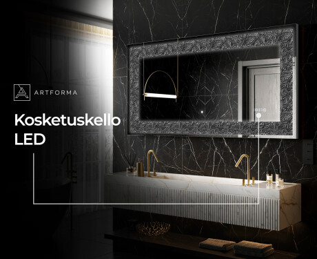 Taustavalaistu Koristeellinen Peili LED - Dark Elegance #7