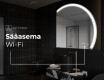 Elegantti LED Puolipyöreä Peili - Kylpyhuoneeseen Q222 #8