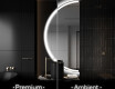 Elegantti LED Puolipyöreä Peili - Kylpyhuoneeseen D222